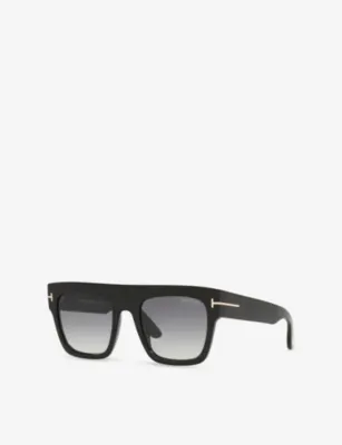 TOM FORD TF84701B Square-Frame Acetate Sunglasses detail 2