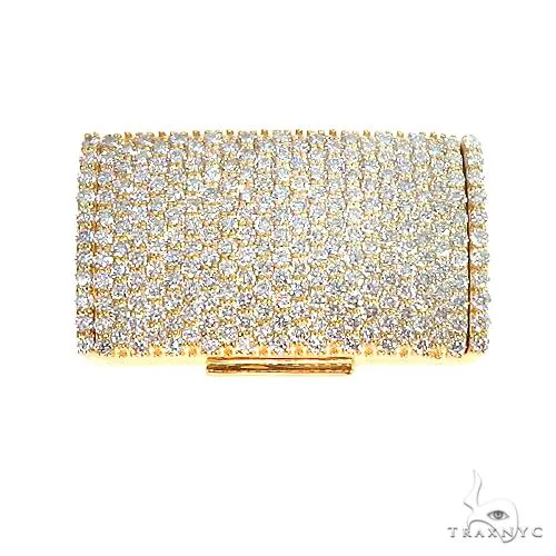 AHMED - MOON JEWELRY 14K Gold Miami Cuban Diamond Lock 66919 in Rose – Lock