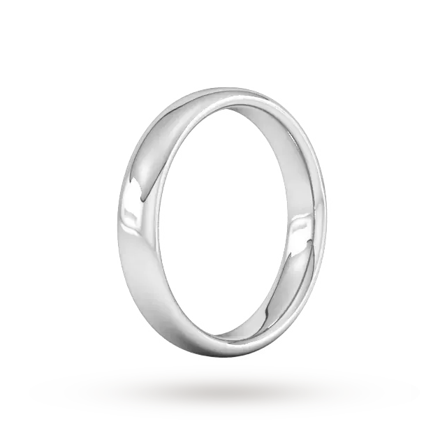 For Him 4mm Slight Court Heavy Wedding Ring In 18 Carat Yellow Gold, additional product view 2