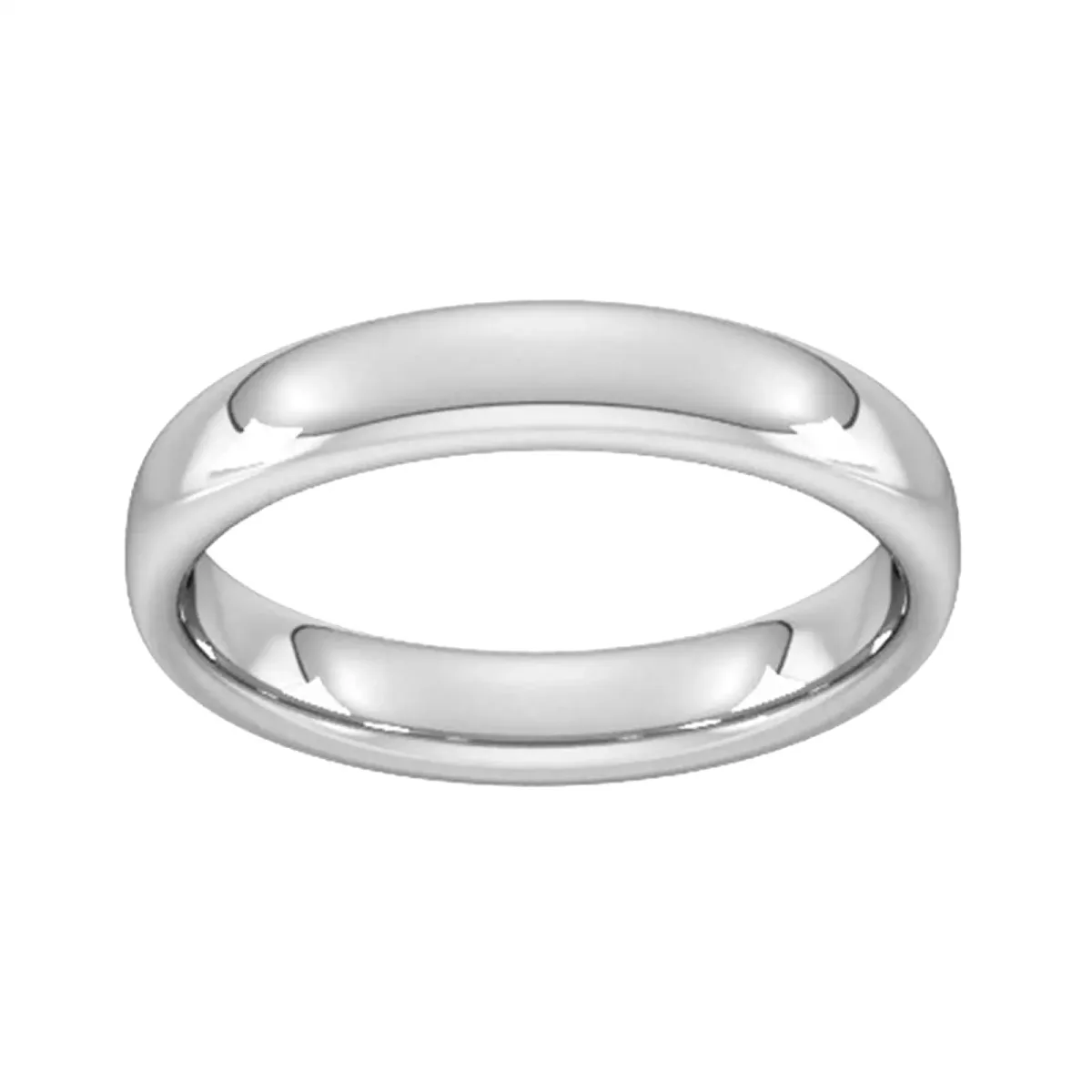 For Him 4mm Slight Court Heavy Wedding Ring In 18 Carat Yellow Gold