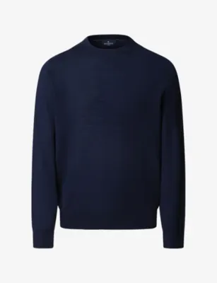 HACKETT Crewneck Regular-Fit Merino-Wool Jumper