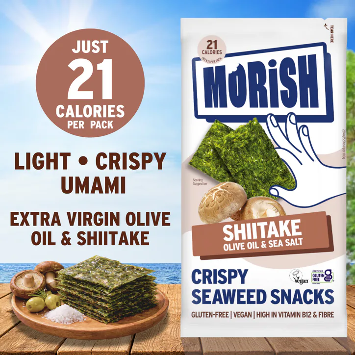 Morish Snacks Crispy Shiitake Seaweed Snacks 20x4g, additional product view 2