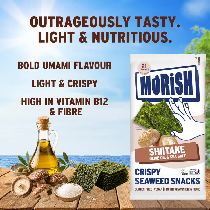 Morish Snacks Crispy Shiitake Seaweed Snacks 20x4g, additional product view 3