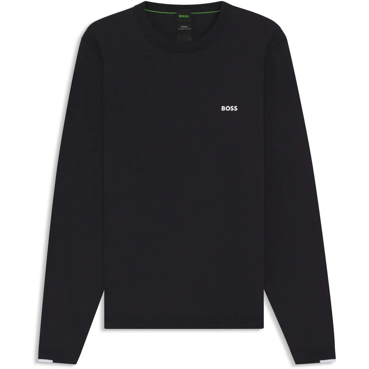 Boss Mens BOSS GREEN Crew Neck Jumper with Logo Detail