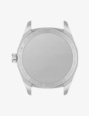 TISSOT PRC 100 Solar 34mm Gold-Plated Stainless Steel Quartz Watch in SILVER, additional product view 3