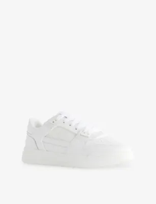 ARNE Basket Suede, Leather and Mesh Trainers - EUR 43 / 9 UK MEN in White – Mens | Trainers | Lace up trainers