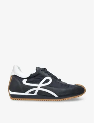 LOEWE Flow Runner monogram leather and shell trainers - EUR 43 / 9 UK MEN in BLUE/DARK – Mens | Trainers | Lace up trainers