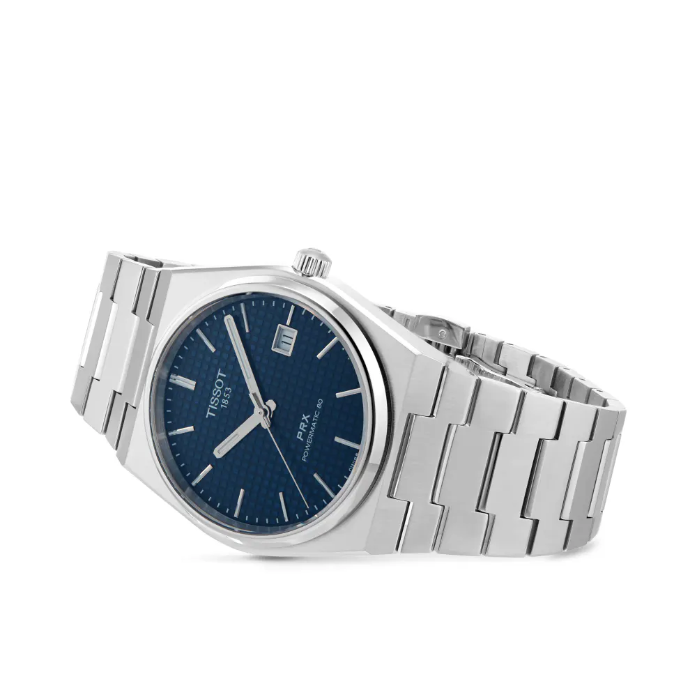 Tissot PRX Powermatic 80 40mm Mens Watch Blue detail 3