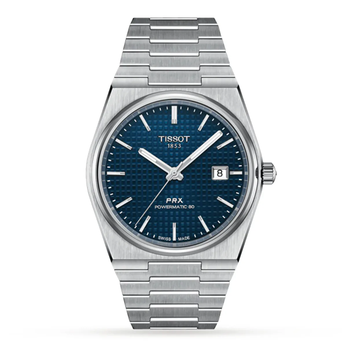 Tissot PRX Powermatic 80 40mm Mens Watch Blue