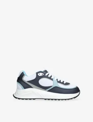 CLEENS OneSixty Runner Suede And Mesh Trainers - EUR 43.5 / 9.5 UK MEN in BLUE OTHER – Mens | Trainers | Lace up trainers