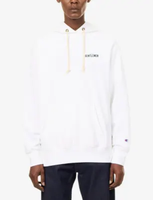 CHAMPION X THE GENTLEMAN Champion x The Gentlemen Walks Away Cotton-Jersey Hoody detail 3