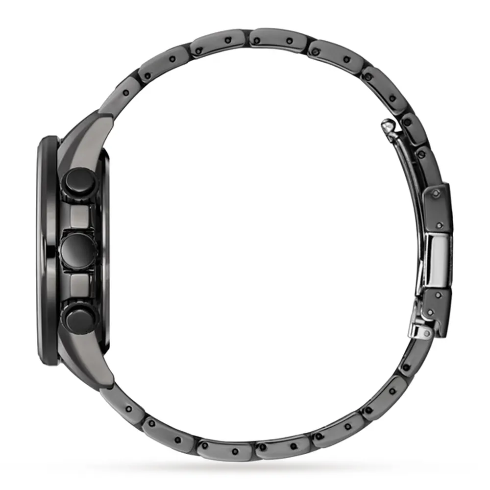 Citizen Chrono Eco-Drive Mens Watch in Black, additional product view 3