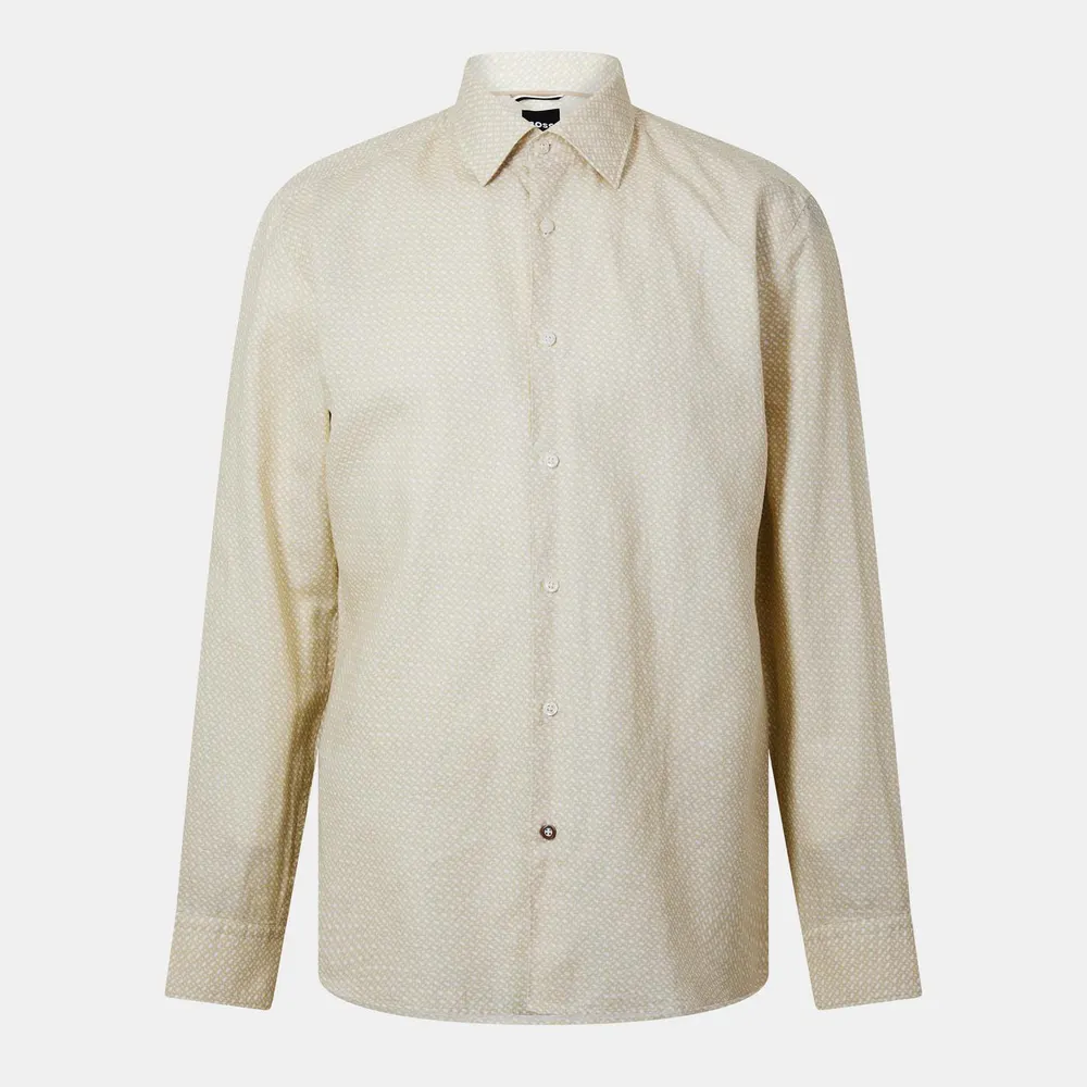 Boss Men's HBB CHAL Kent Patterned Short-Sleeve Shirt