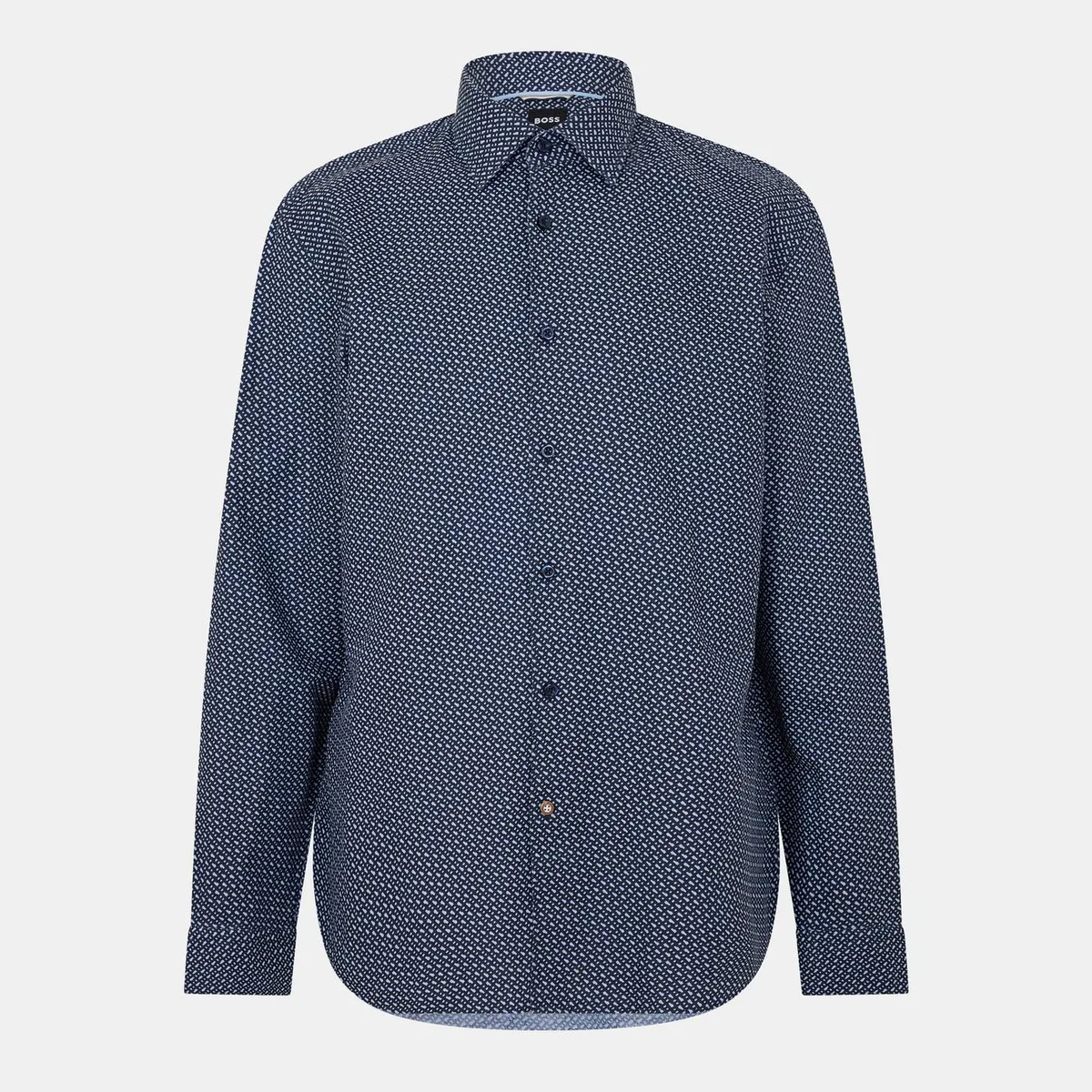 Boss Men's HBB CHAL Kent Patterned Short-Sleeve Shirt