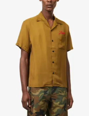 AUSTIN POST Bowling Brand Embroidered Woven Shirt detail 3