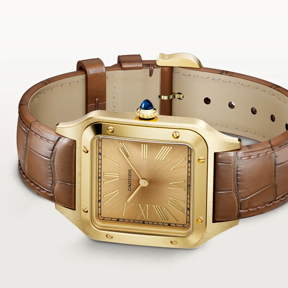 Cartier Santos-Dumont Watch, Extra-Large Model, Manual Winding, Yellow Gold detail 3