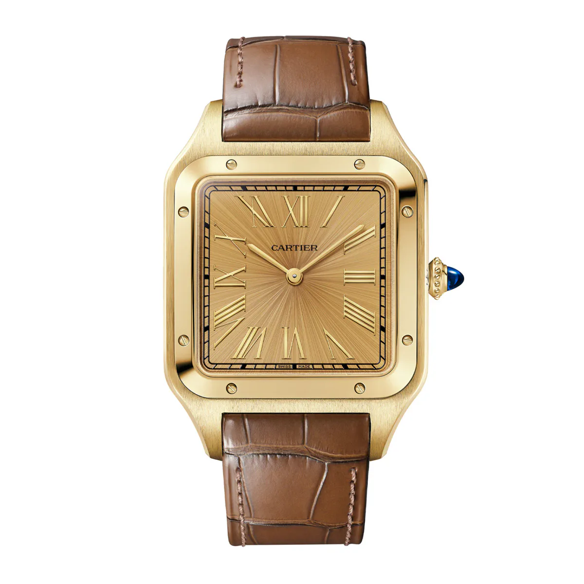 Cartier Santos-Dumont Watch, Extra-Large Model, Manual Winding, Yellow Gold