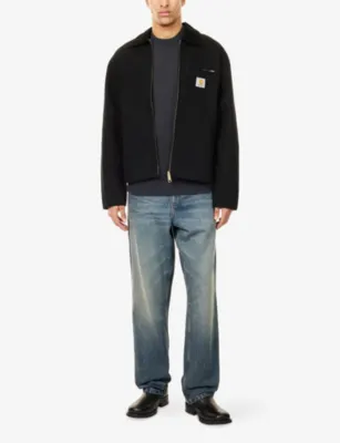 CARHARTT WIP Detroit Summer Logo-Patch Cotton Jacket detail 2