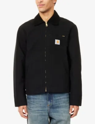 CARHARTT WIP Detroit Summer Logo-Patch Cotton Jacket detail 3