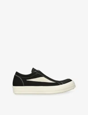 DRKSHDW Vintage Laceless Canvas Trainers - EUR 43 / 9 UK MEN in BLK/WHITE – Mens | Trainers | Lace up trainers