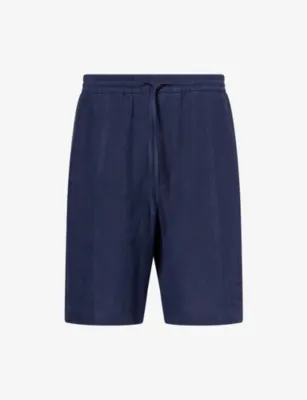 EMPORIO ARMANI Elasticated Bermuda Linen Shorts
