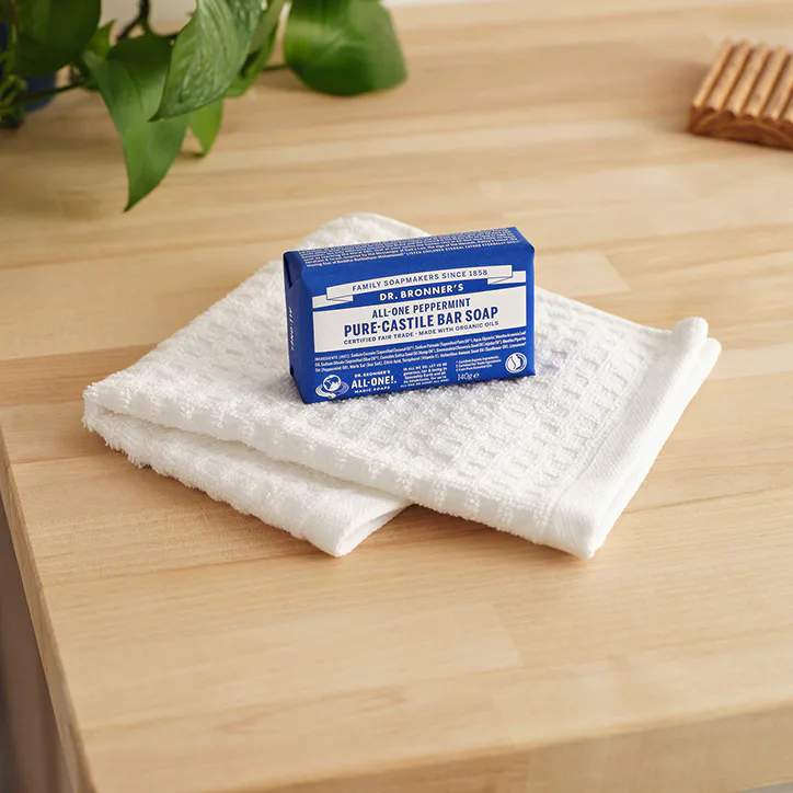 Dr Bronner All-One Peppermint Pure-Castile Bar Soap 140g, additional product view 2