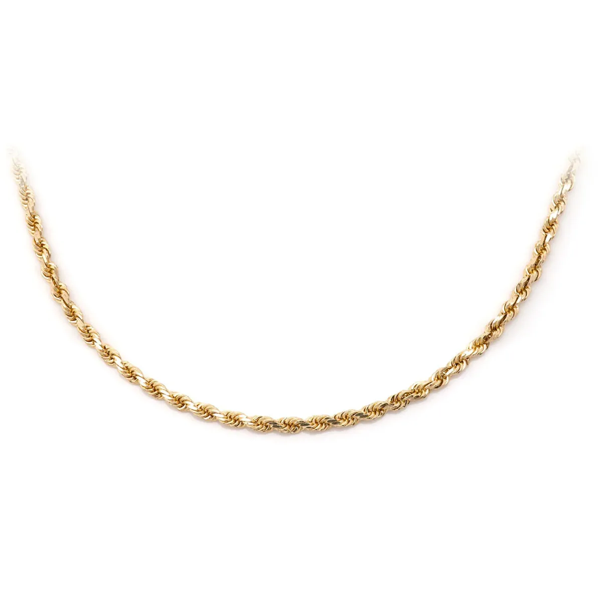 For Him Rope Gold Chain in 2mm / Yellow Gold / 22" – Chain