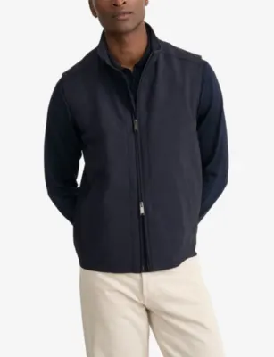 ETON Lana Tech Woven Vest in Navy blue, additional product view 2