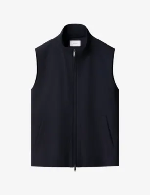 ETON Lana Tech Woven Vest in Navy blue – Mens | Coats & jackets | Gilets