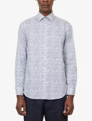 PAUL SMITH Ditsy Long-Sleeve Cotton Shirt detail 3