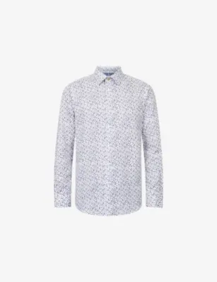PAUL SMITH Ditsy Long-Sleeve Cotton Shirt