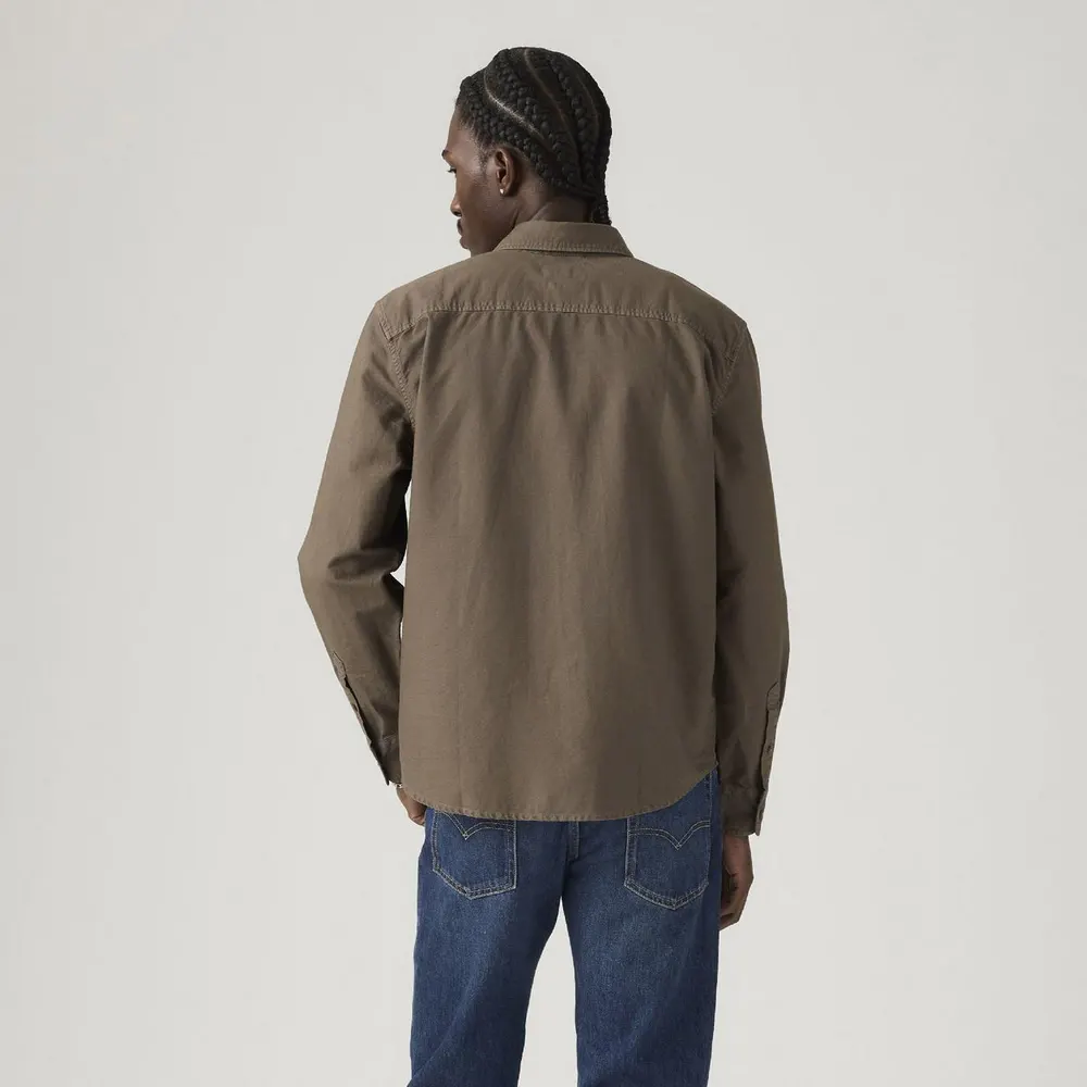 Levis Men's Plain Long Sleeve Button Down Shirt detail 3