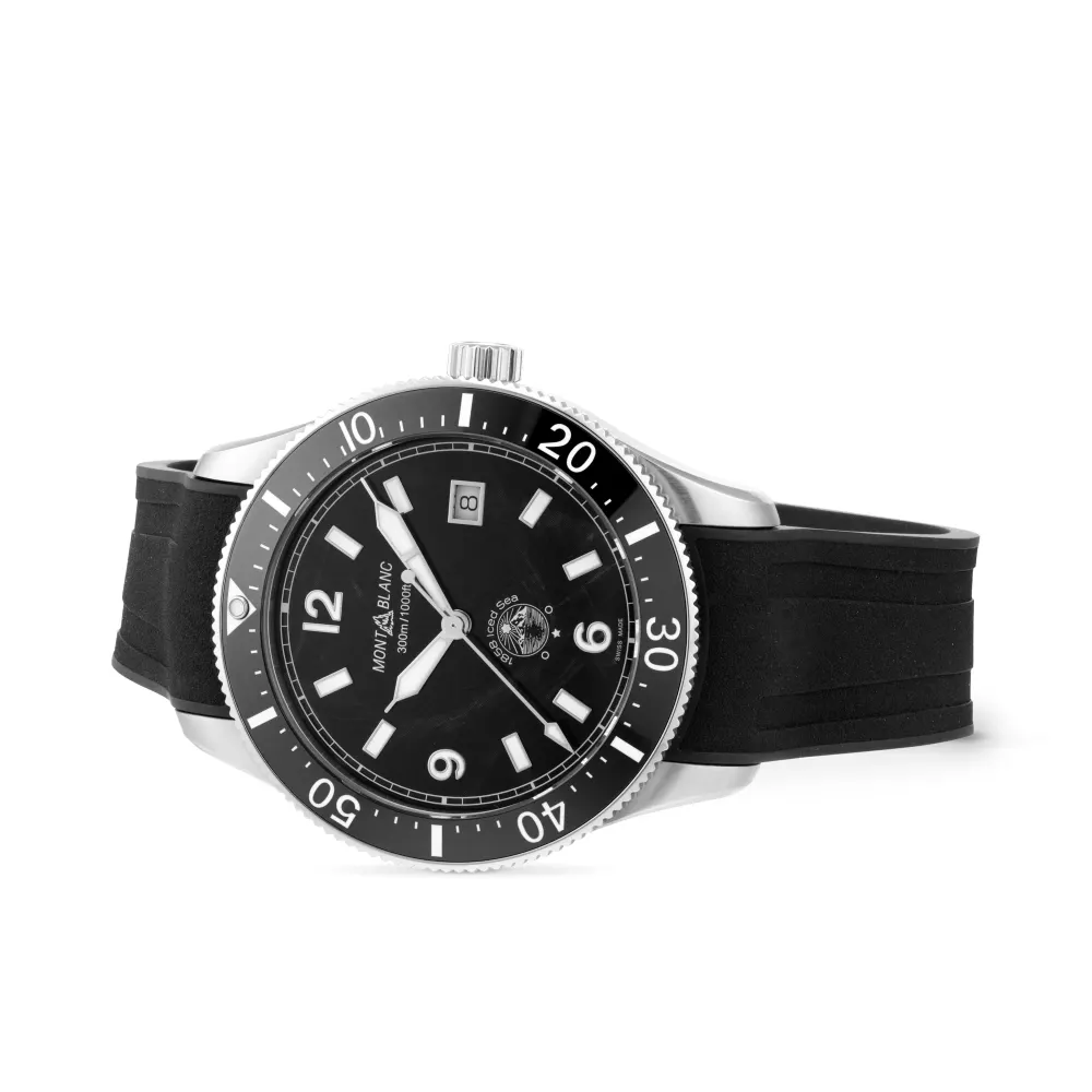 Montblanc 1858 Iced Black Sea 41mm Mens Watch detail 2