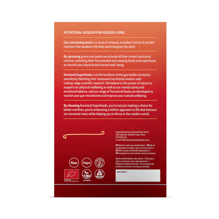 Ancestral Superfoods ACTIVATED GRANOLA - PUMPKIN SEED & ORANGE, additional product view 2