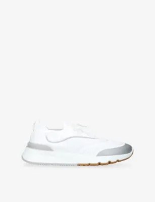 BRUNELLO CUCINELLI Sportiv Knitted Trainers - EUR 40 / 6 UK MEN in White – Mens | Trainers | Lace up trainers