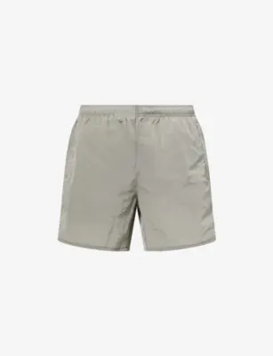 COLE BUXTON Embroidered-Logo Welt-Pocket Swim Shorts