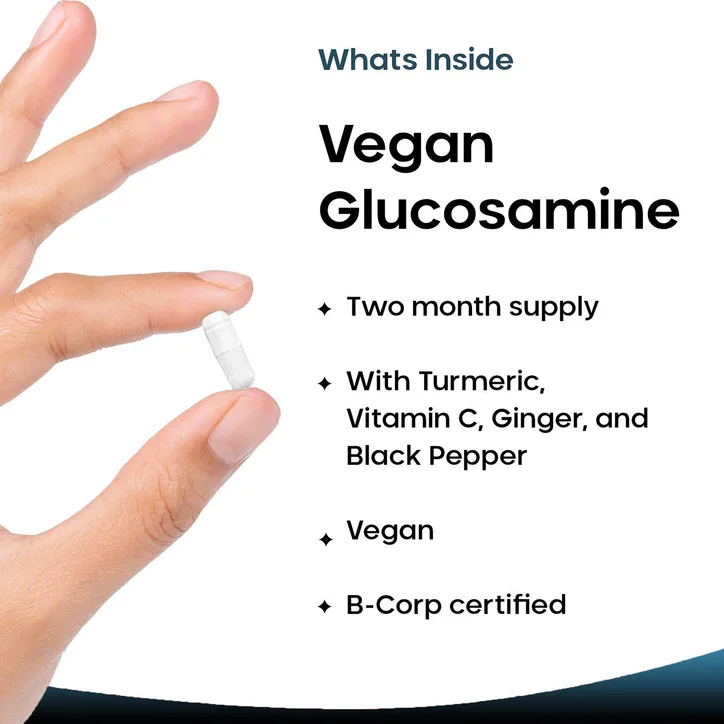 New Leaf Products Vegan Glucosamine Capsules 120s detail 3
