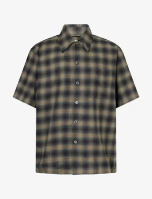 OUR LEGACY Checked Relaxed-Fit Cotton-Blend Shirt