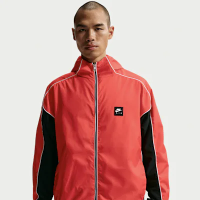 Nike Air Men's Full-Zip Hybrid Utility Jacket - Light Crimson/Black/White in Light Crimson/Black/White – Nike men's and unisex