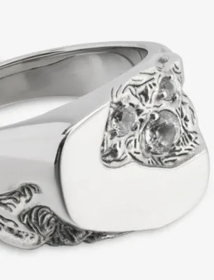 CLOCKS AND COLOURS Meltdown Topaz and 925 Sterling Silver Ring - J/K detail 3