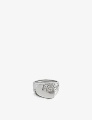 CLOCKS AND COLOURS Meltdown Topaz and 925 Sterling Silver Ring - J/K