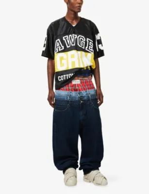 AWGE Stacked Straight-Leg Denim Jeans detail 2