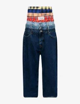 AWGE Stacked Straight-Leg Denim Jeans
