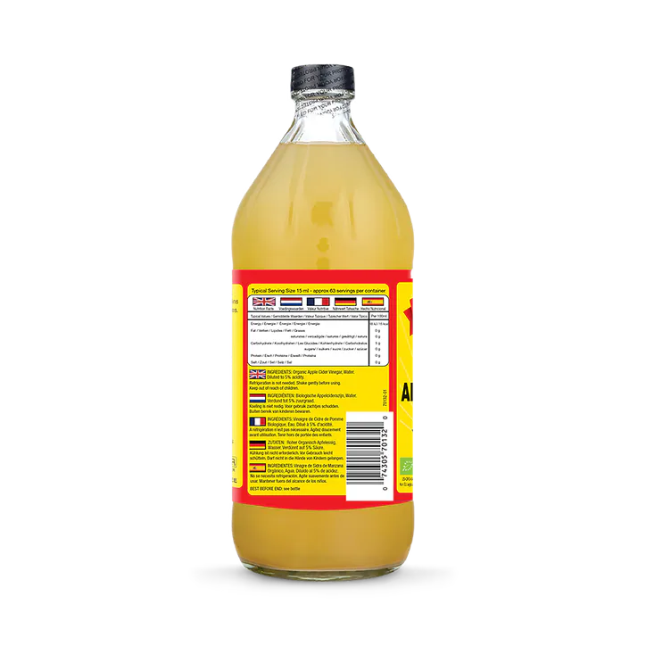 Bragg Organic Apple Cider Vinegar with The Mother 946ml, additional product view 2