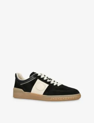 VALENTINO GARAVANI Upvillage Low Top Leather Trainers - EUR 43.5 / 9.5 UK MEN in BLK/BEIGE, additional product view 3
