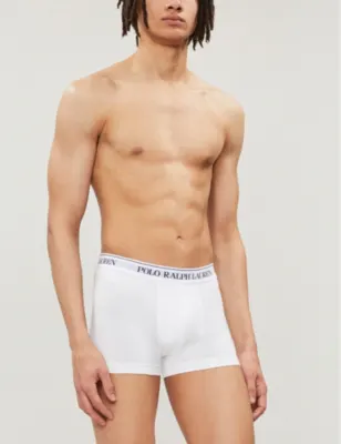 POLO RALPH LAUREN Pack of three slim-fit stretch cotton trunks detail 2