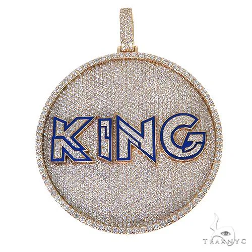 RINA - For Him CUSTOM Glow In The Dark Diamond Name Pendant 67875 in Rose Gold – Pendant