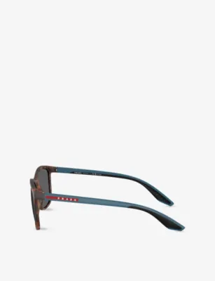 PRADA LINEA ROSSA PS A08S Polarised Pillow-Frame Injected Sunglasses detail 3