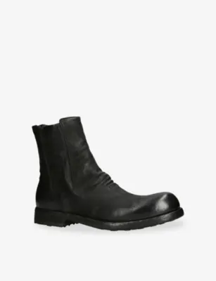 OFFICINE CREATIVE Bulla Leather Chelsea Boots - EUR 44 / 10 UK MEN in BLACK, additional product view 3