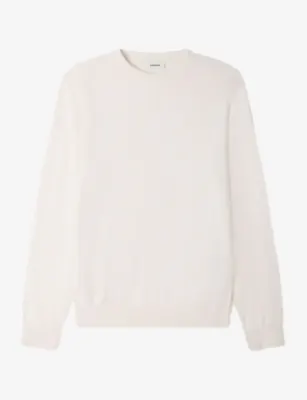 SANDRO Long-sleeve crewneck cashmere jumper - CHOCOLATE detail 2